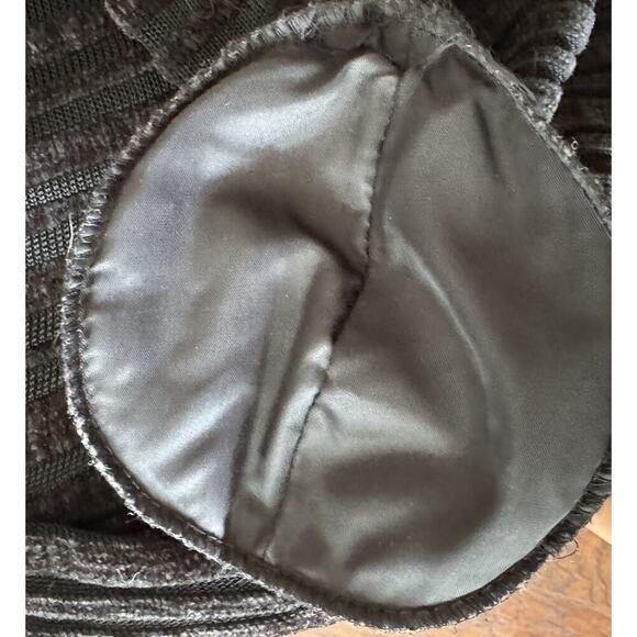 Vintage Marina Spadafora Italy Textured Black Open Cardigan Mesh Stripes READ - Picture 10 of 13